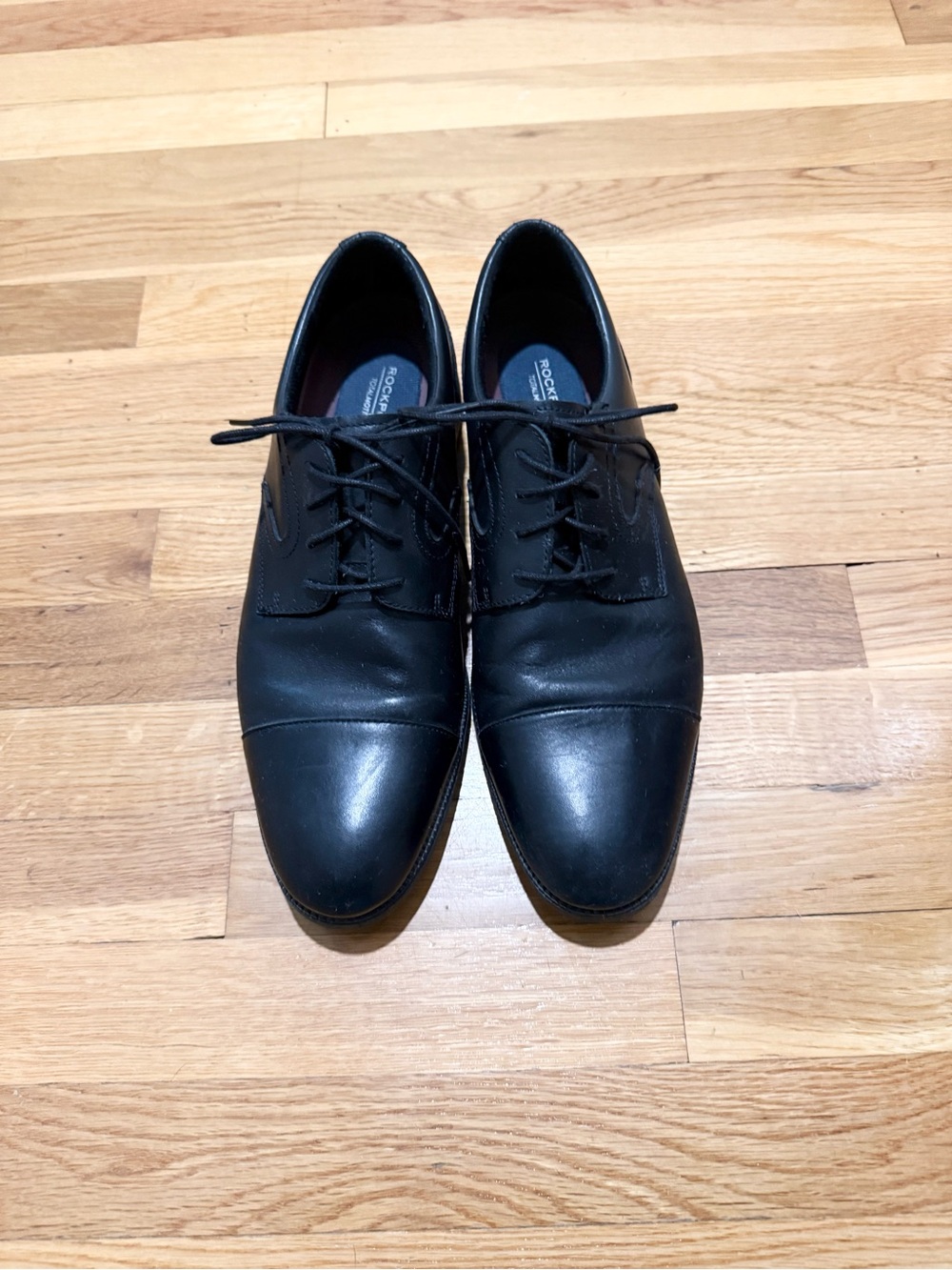 Rockport Total Motion Men’s Black Leather Dress Shoes Size 12